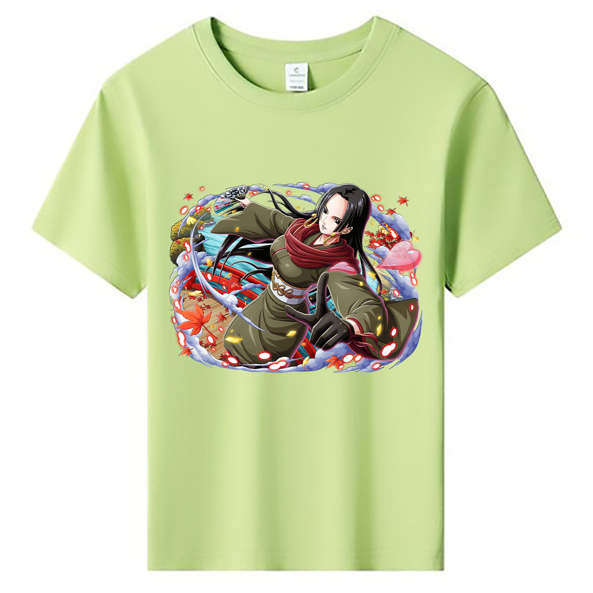 ワンピース ボア・ハンコック ONE PIECE Boa·Hancock 綿100％キッズTシャツ（フロントプリント）